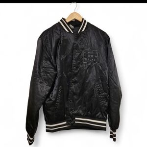 #004 Y2K Nike Black Varsity Bomber Jacket